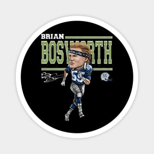 Brian Bosworth Seattle Cartoon Magnet